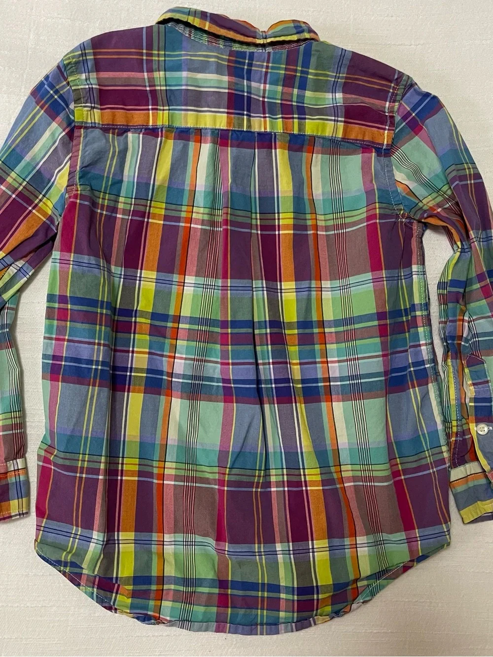 Ralph Lauren Boys' Multicolor Plaid Button-Down Shirt